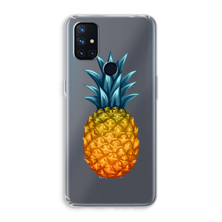 Grote ananas: OnePlus Nord N10 5G Transparant Hoesje