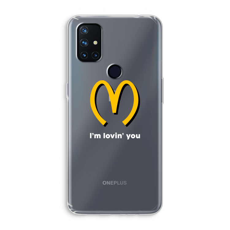 I'm lovin' you: OnePlus Nord N10 5G Transparant Hoesje