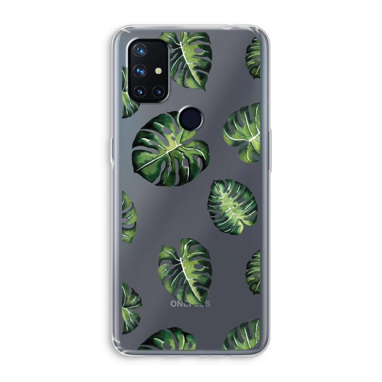Tropische bladeren: OnePlus Nord N10 5G Transparant Hoesje