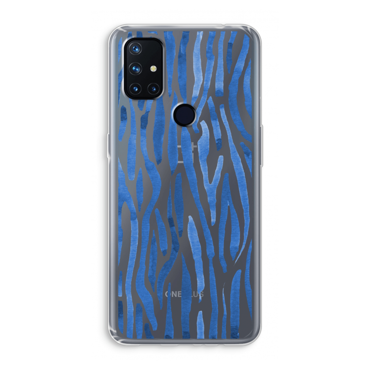 Blauwe nerven: OnePlus Nord N10 5G Transparant Hoesje