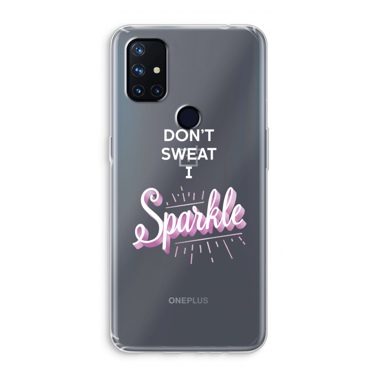 Sparkle quote: OnePlus Nord N10 5G Transparant Hoesje