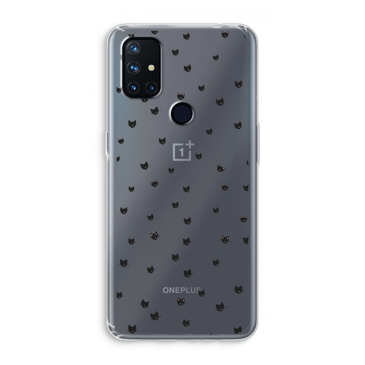 Kleine kattenkopjes: OnePlus Nord N10 5G Transparant Hoesje