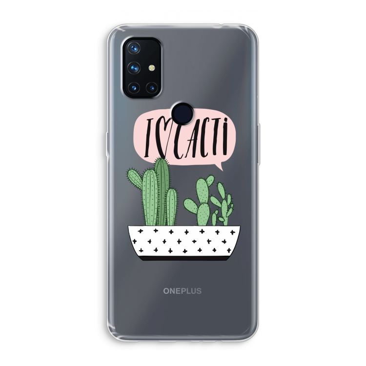 I love cacti: OnePlus Nord N10 5G Transparant Hoesje