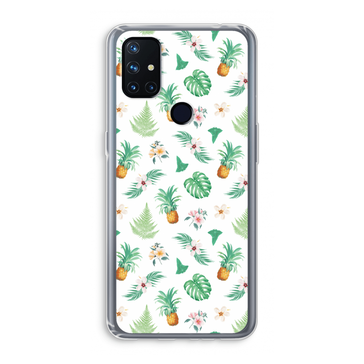 Ananas bladeren: OnePlus Nord N10 5G Transparant Hoesje
