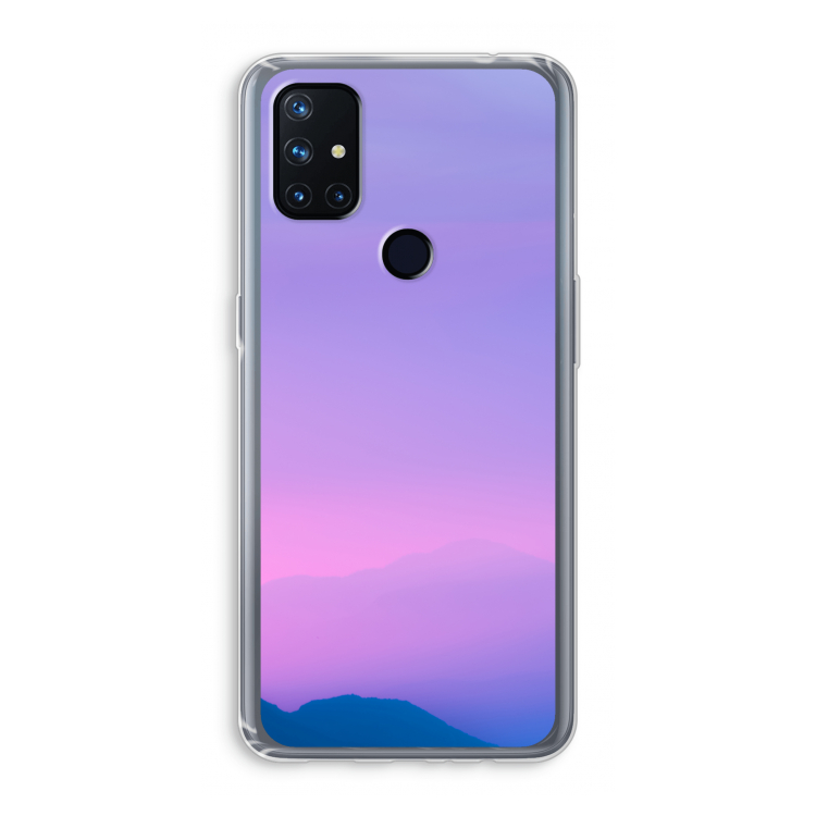 Sunset pastel: OnePlus Nord N10 5G Transparant Hoesje