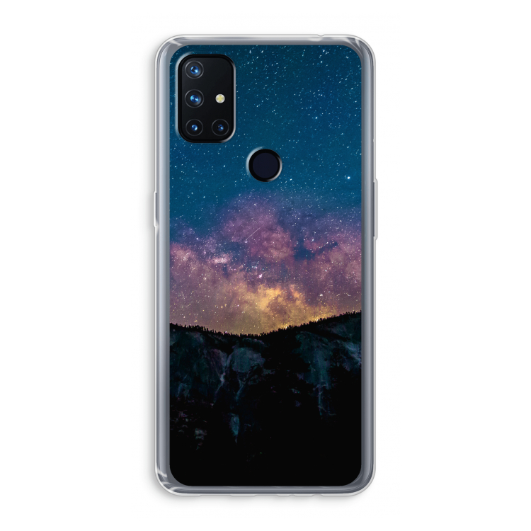 Travel to space: OnePlus Nord N10 5G Transparant Hoesje