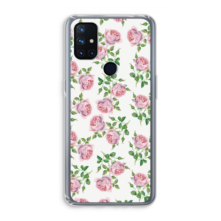 Kleine roosjes: OnePlus Nord N10 5G Transparant Hoesje