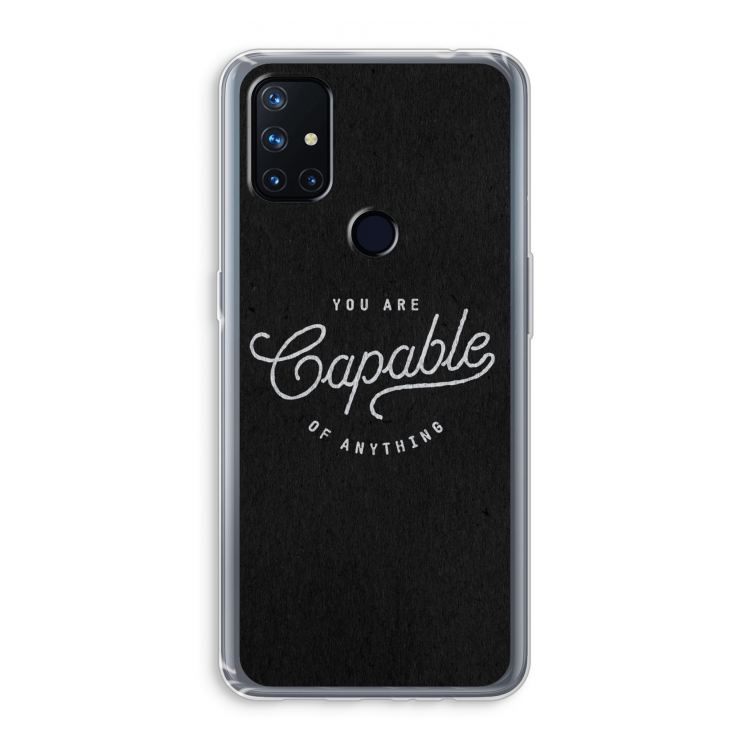 Capable: OnePlus Nord N10 5G Transparant Hoesje