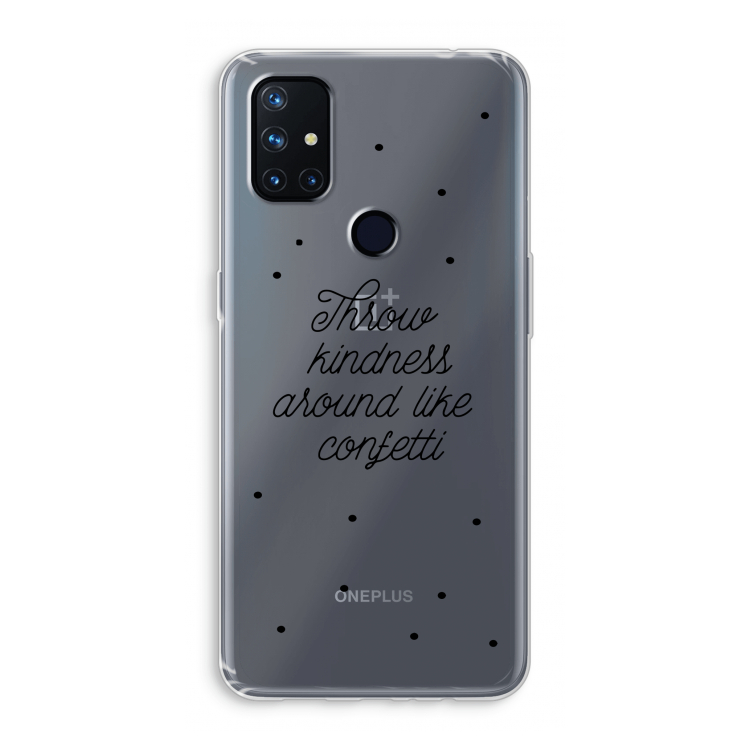 Confetti: OnePlus Nord N10 5G Transparant Hoesje
