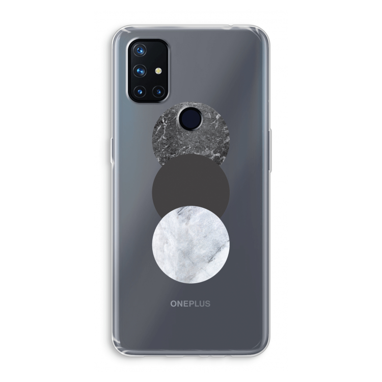 Marmeren cirkels: OnePlus Nord N10 5G Transparant Hoesje