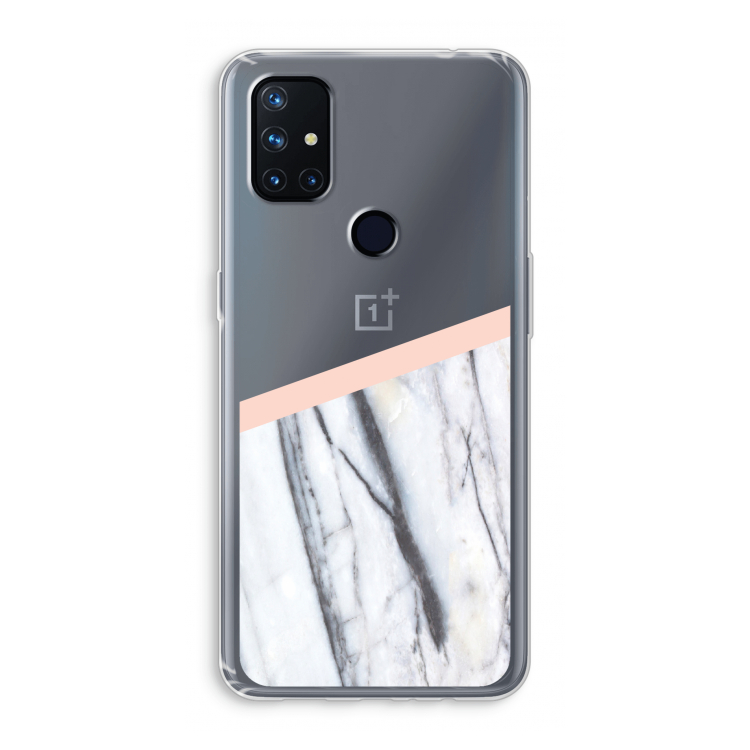 A touch of peach: OnePlus Nord N10 5G Transparant Hoesje