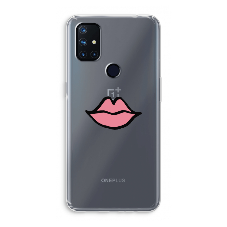 Kusje: OnePlus Nord N10 5G Transparant Hoesje