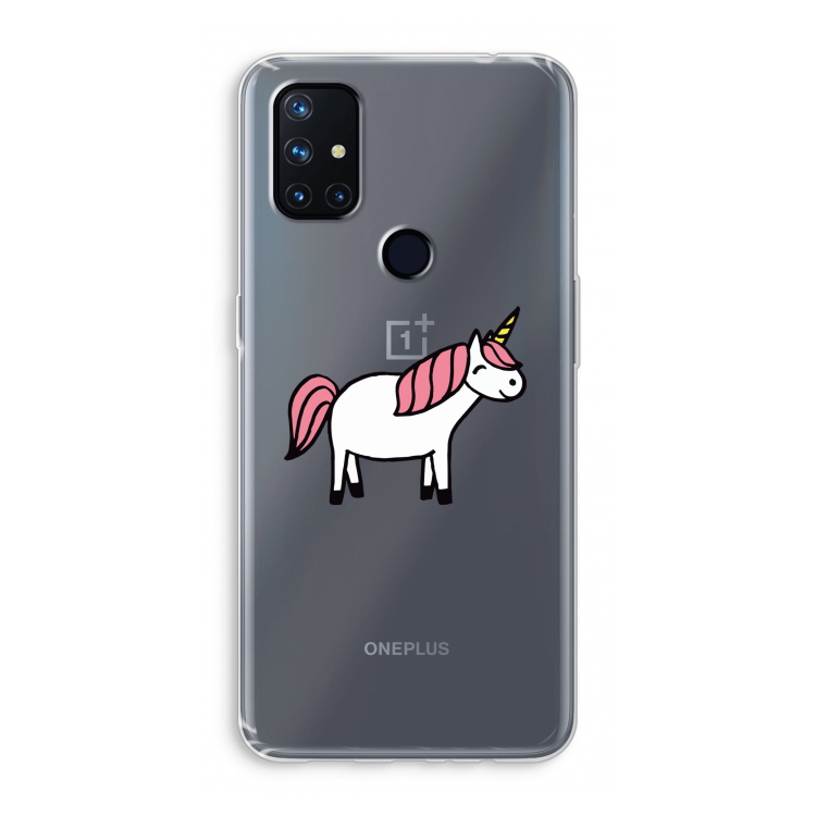 Eenhoorn: OnePlus Nord N10 5G Transparant Hoesje