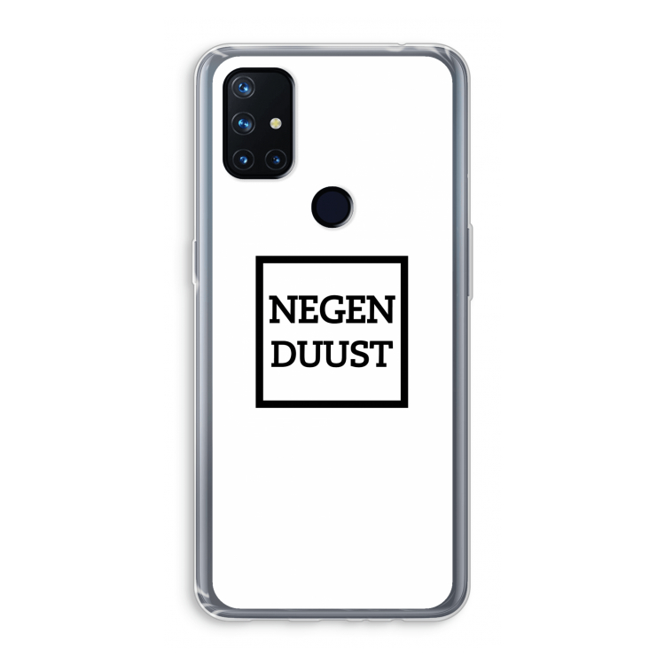Negenduust vierkant: OnePlus Nord N10 5G Transparant Hoesje