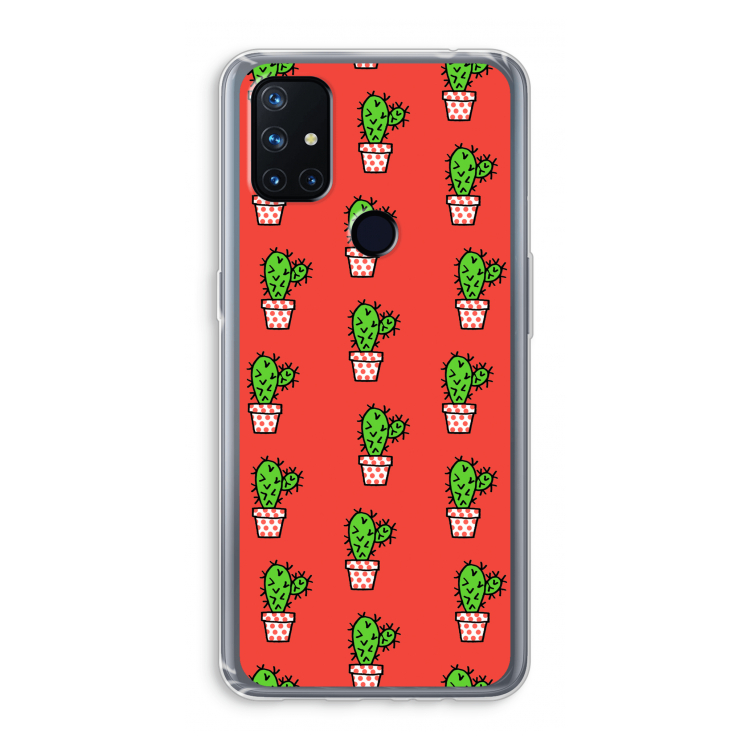 Mini cactus: OnePlus Nord N10 5G Transparant Hoesje