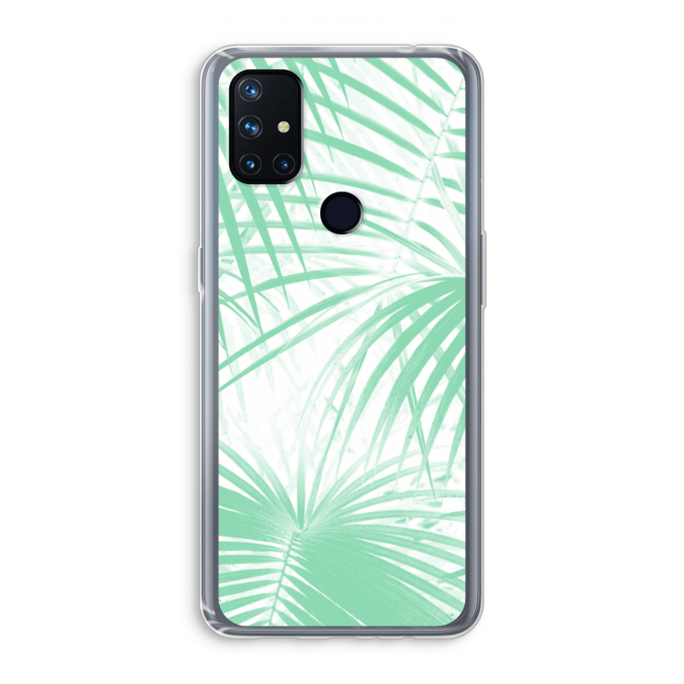 Palmbladeren: OnePlus Nord N10 5G Transparant Hoesje