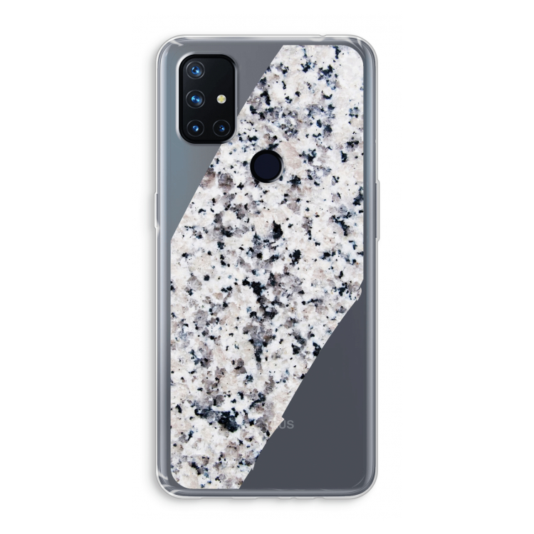 Gespikkelde marmer: OnePlus Nord N10 5G Transparant Hoesje