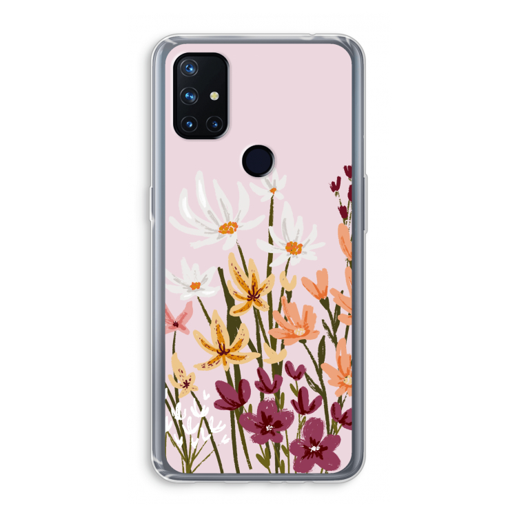 Painted wildflowers: OnePlus Nord N10 5G Transparant Hoesje
