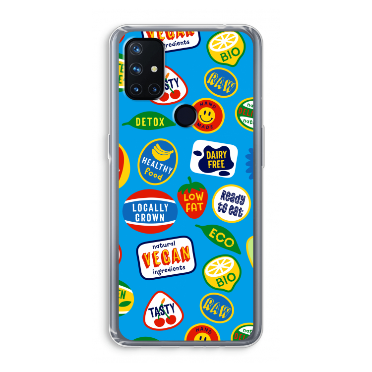 Fruitsticker: OnePlus Nord N10 5G Transparant Hoesje