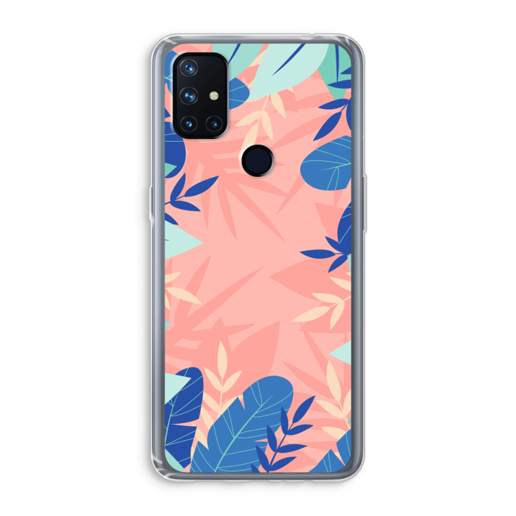 Tropisch: OnePlus Nord N10 5G Transparant Hoesje