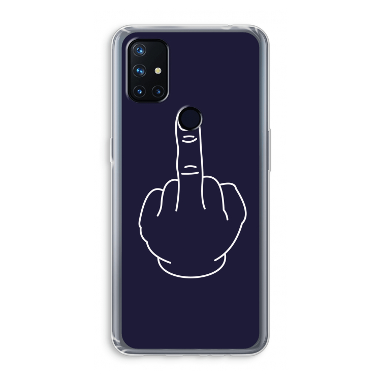 F**k U: OnePlus Nord N10 5G Transparant Hoesje