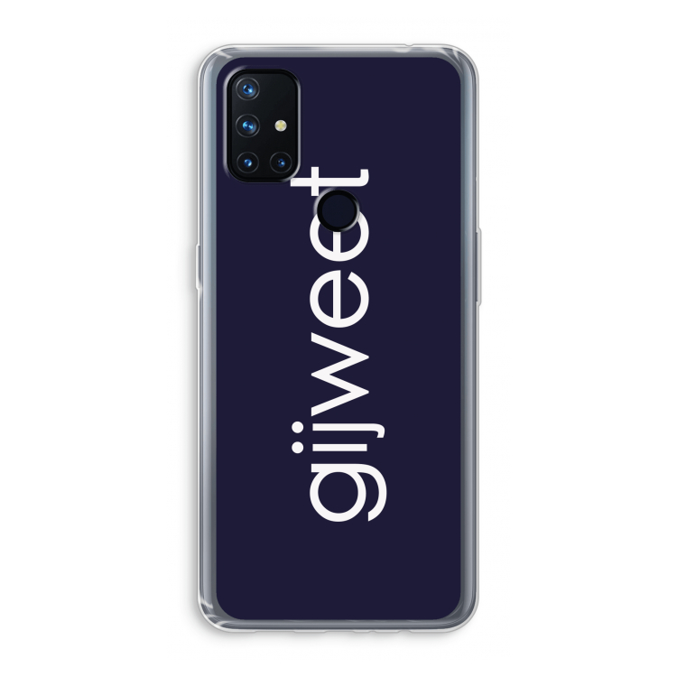 Gijweet: OnePlus Nord N10 5G Transparant Hoesje