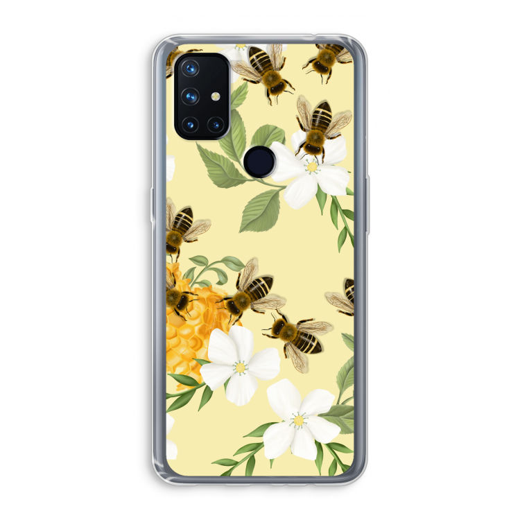 No flowers without bees: OnePlus Nord N10 5G Transparant Hoesje