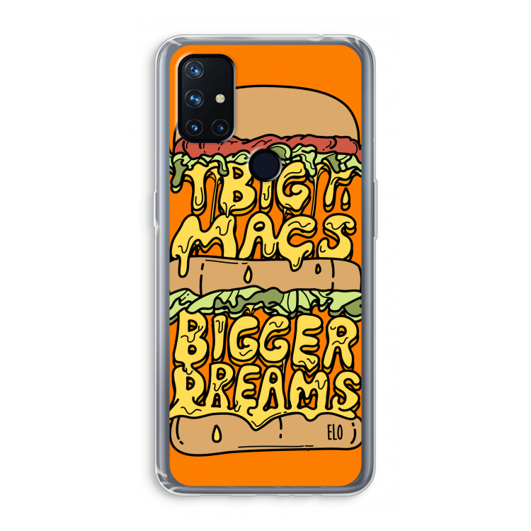 Big Macs Bigger Dreams: OnePlus Nord N10 5G Transparant Hoesje
