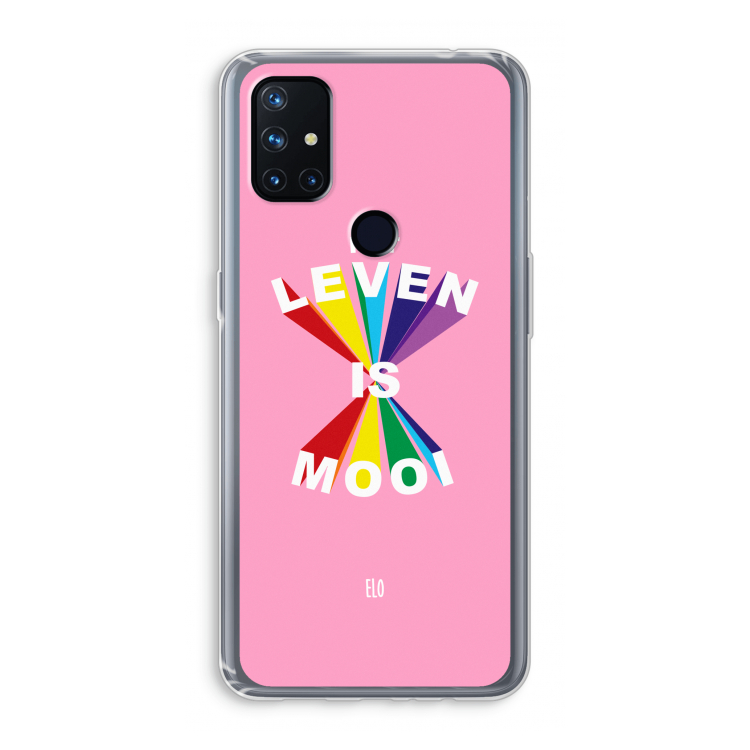 Het Leven Is Mooi: OnePlus Nord N10 5G Transparant Hoesje