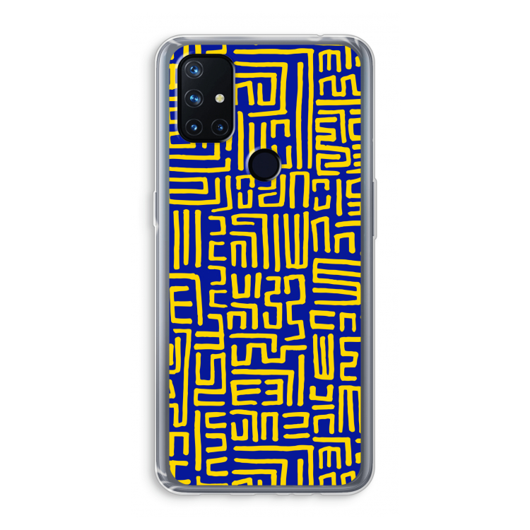 Majorelle Blue Print: OnePlus Nord N10 5G Transparant Hoesje