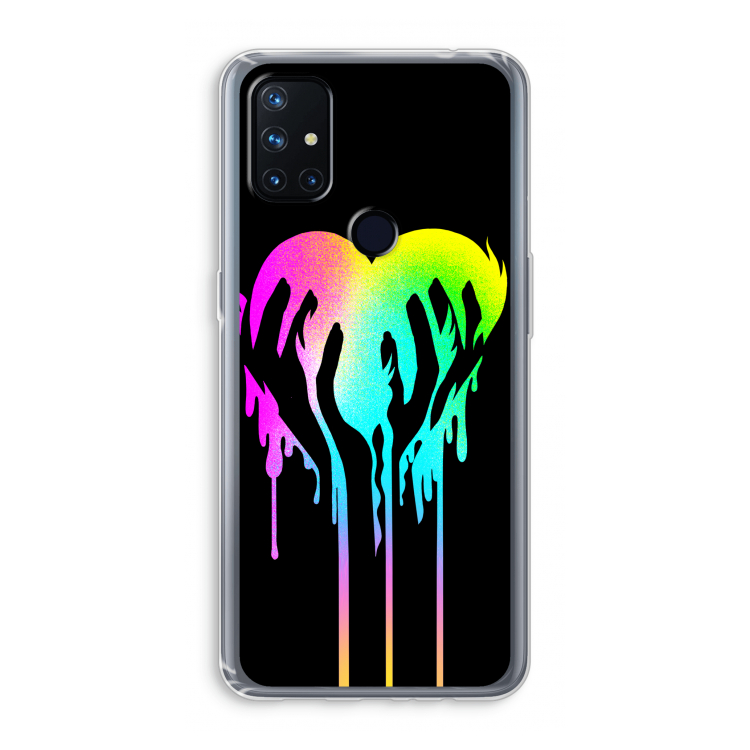 Hold My Heart: OnePlus Nord N10 5G Transparant Hoesje