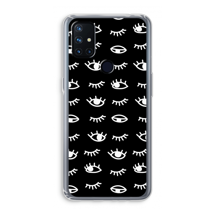 Eye pattern #3: OnePlus Nord N10 5G Transparant Hoesje