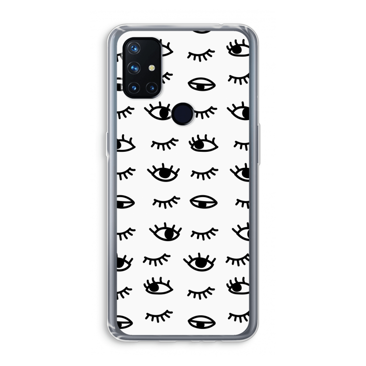 Eye pattern #2: OnePlus Nord N10 5G Transparant Hoesje