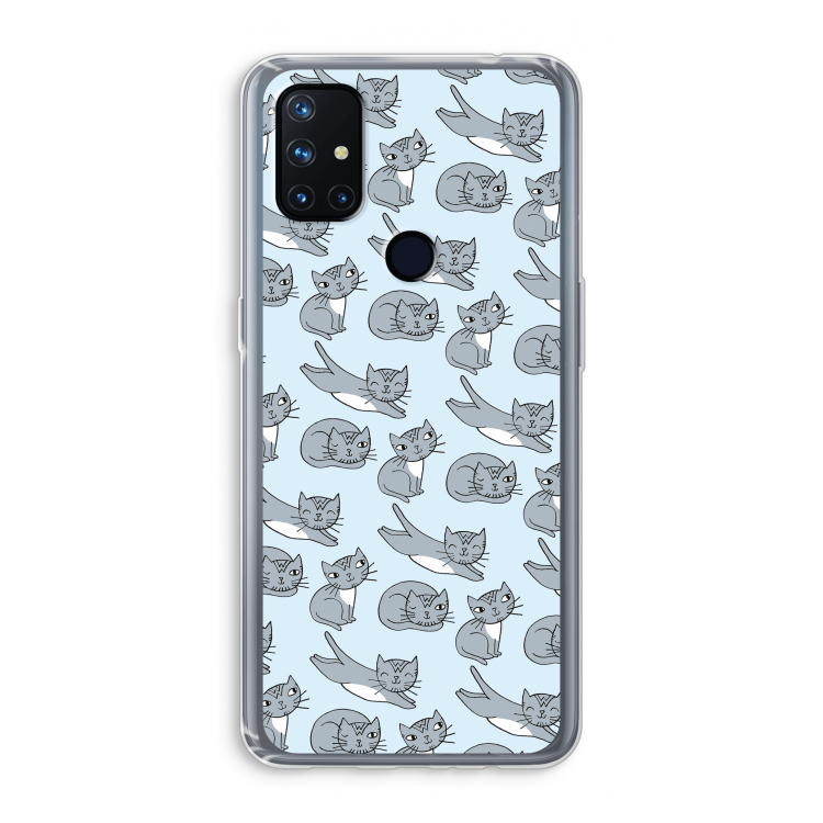 Poezen: OnePlus Nord N10 5G Transparant Hoesje