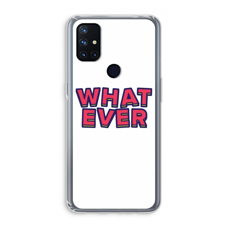 Whatever: OnePlus Nord N10 5G Transparant Hoesje
