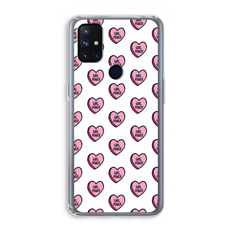 GIRL POWER: OnePlus Nord N10 5G Transparant Hoesje