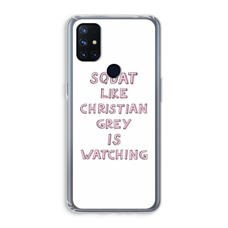 Christian Grey: OnePlus Nord N10 5G Transparant Hoesje
