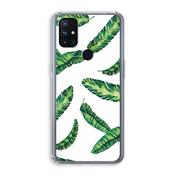 Lange bladeren: OnePlus Nord N10 5G Transparant Hoesje