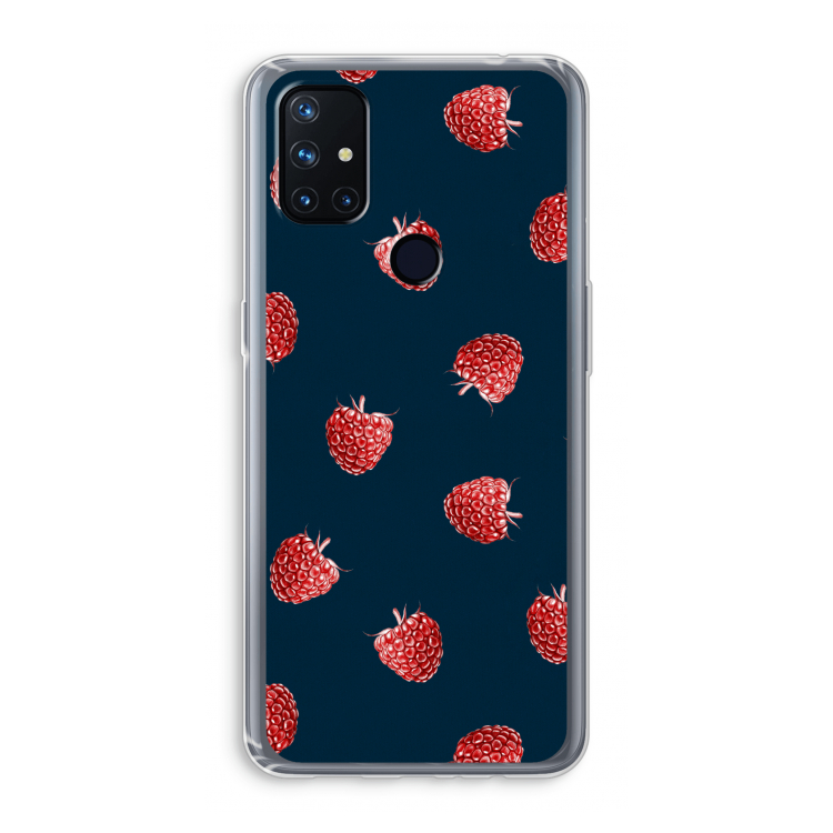 Framboosjes: OnePlus Nord N10 5G Transparant Hoesje