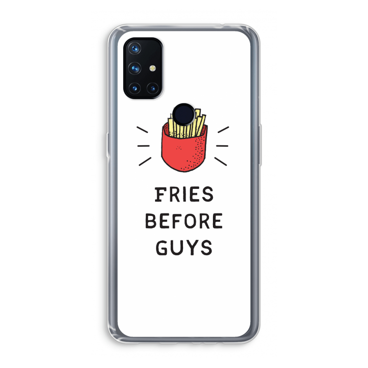 Fries before guys: OnePlus Nord N10 5G Transparant Hoesje
