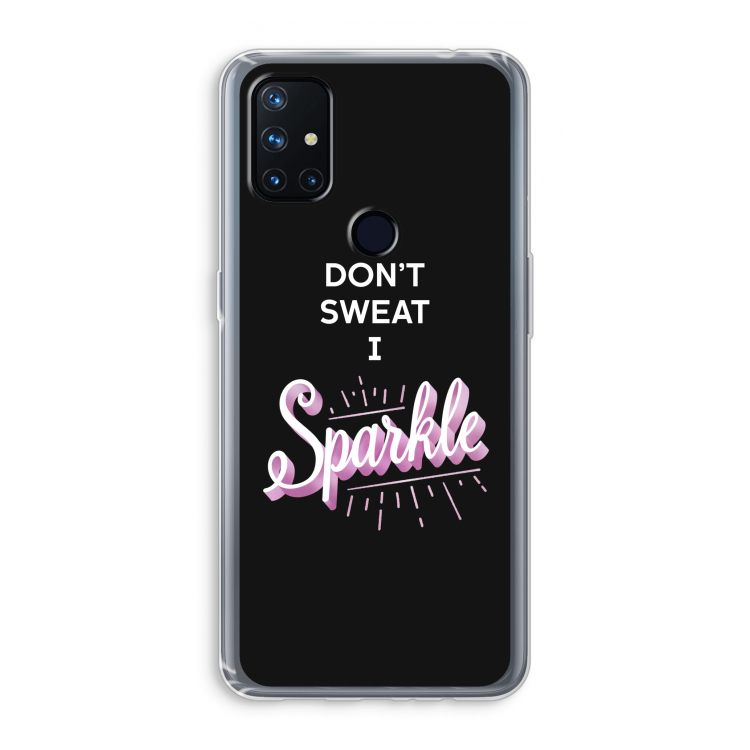 Sparkle quote: OnePlus Nord N10 5G Transparant Hoesje