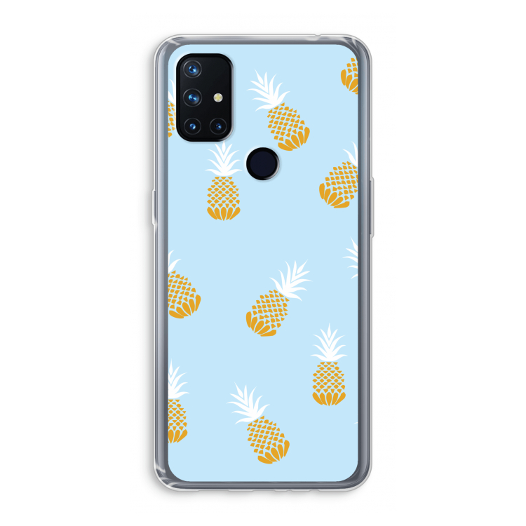 Ananasjes: OnePlus Nord N10 5G Transparant Hoesje