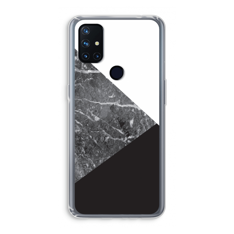Combinatie marmer: OnePlus Nord N10 5G Transparant Hoesje