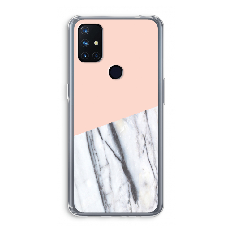 A touch of peach: OnePlus Nord N10 5G Transparant Hoesje