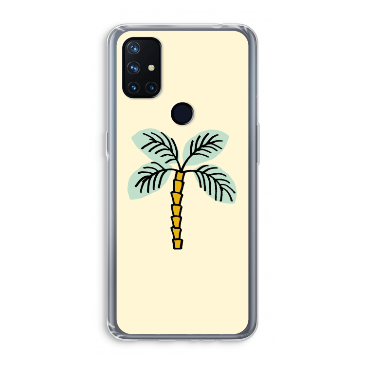 Palmboom: OnePlus Nord N10 5G Transparant Hoesje