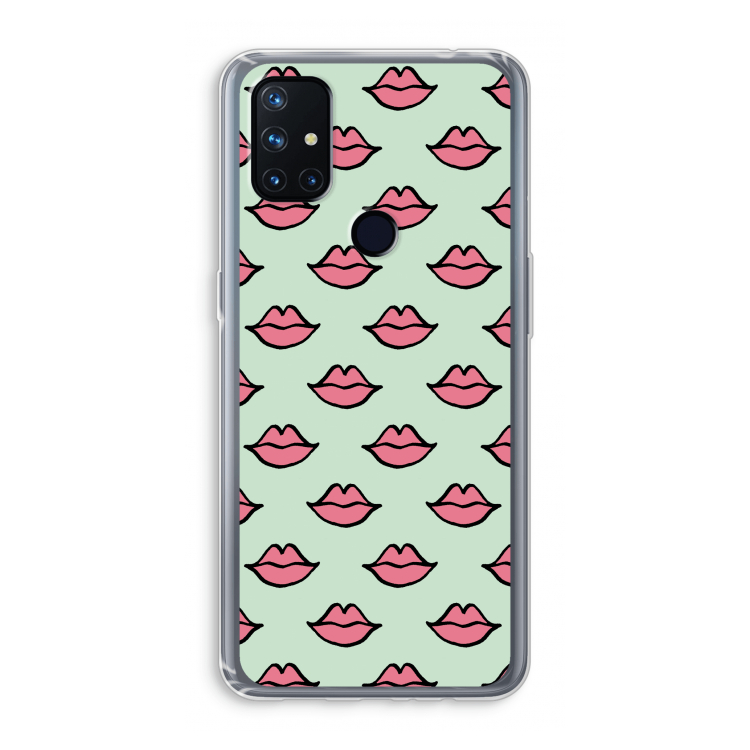 Lipjes: OnePlus Nord N10 5G Transparant Hoesje
