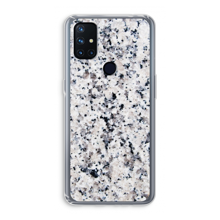 Gespikkelde marmer: OnePlus Nord N10 5G Transparant Hoesje