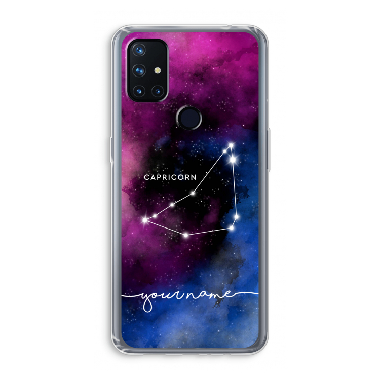 Sterrenbeeld - Donker: OnePlus Nord N10 5G Transparant Hoesje