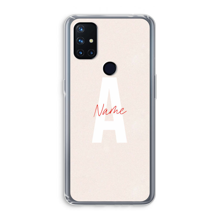 Strawberry Milkshake: OnePlus Nord N10 5G Transparant Hoesje