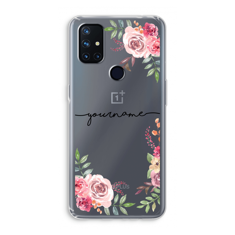 Rozen: OnePlus Nord N10 5G Transparant Hoesje